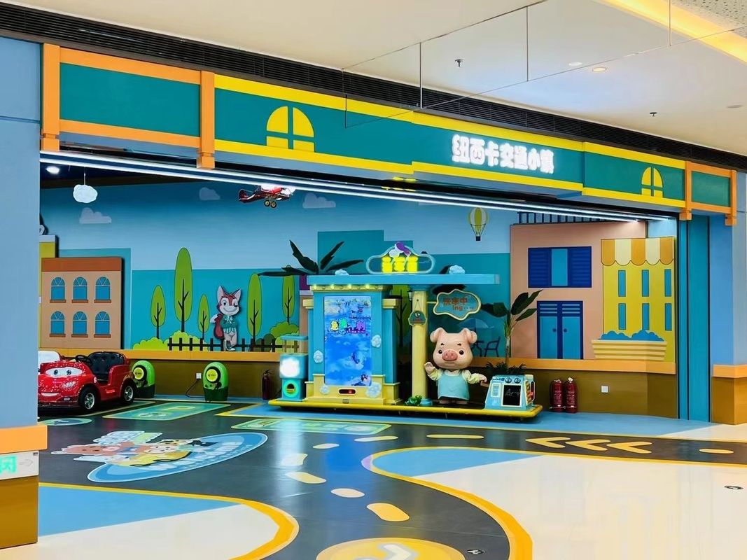 Gepersonaliseerde 3D-effect vinylvloeren PVC 3D-geprinte vinylvloeren voor pretparken