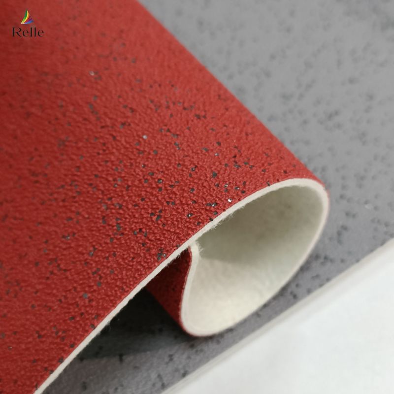 Glue down bus vinyl vloer commerciële veiligheid vloer met homogene felt terug