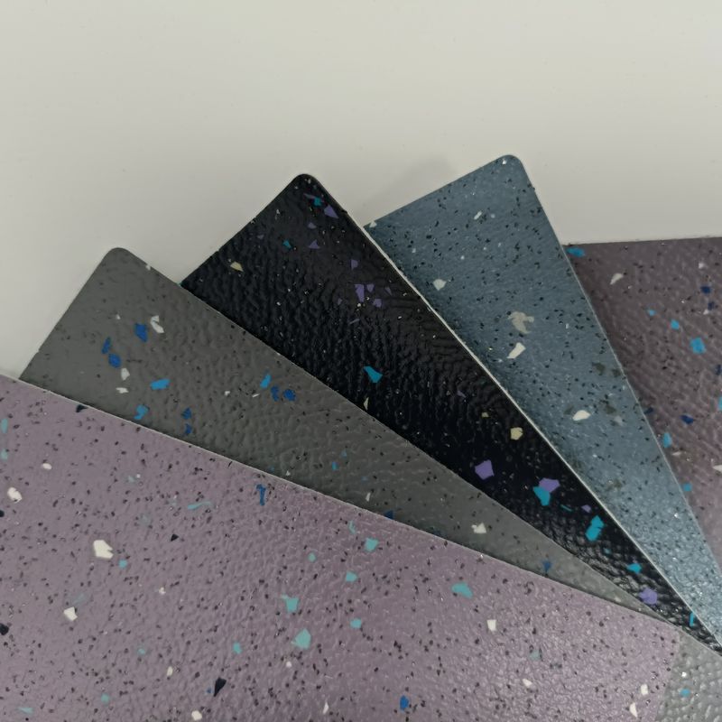 Glue down bus vinyl vloer commerciële veiligheid vloer met homogene felt terug