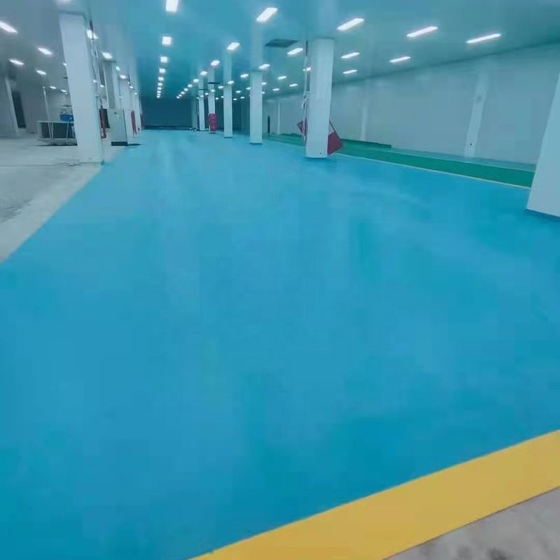 PVC werkplaats vloerbedekking 1,4 mm werkplaats vinyl vloer Blauw Groen