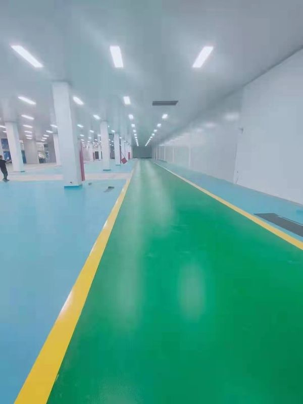 PVC werkplaats vloerbedekking 1,4 mm werkplaats vinyl vloer Blauw Groen