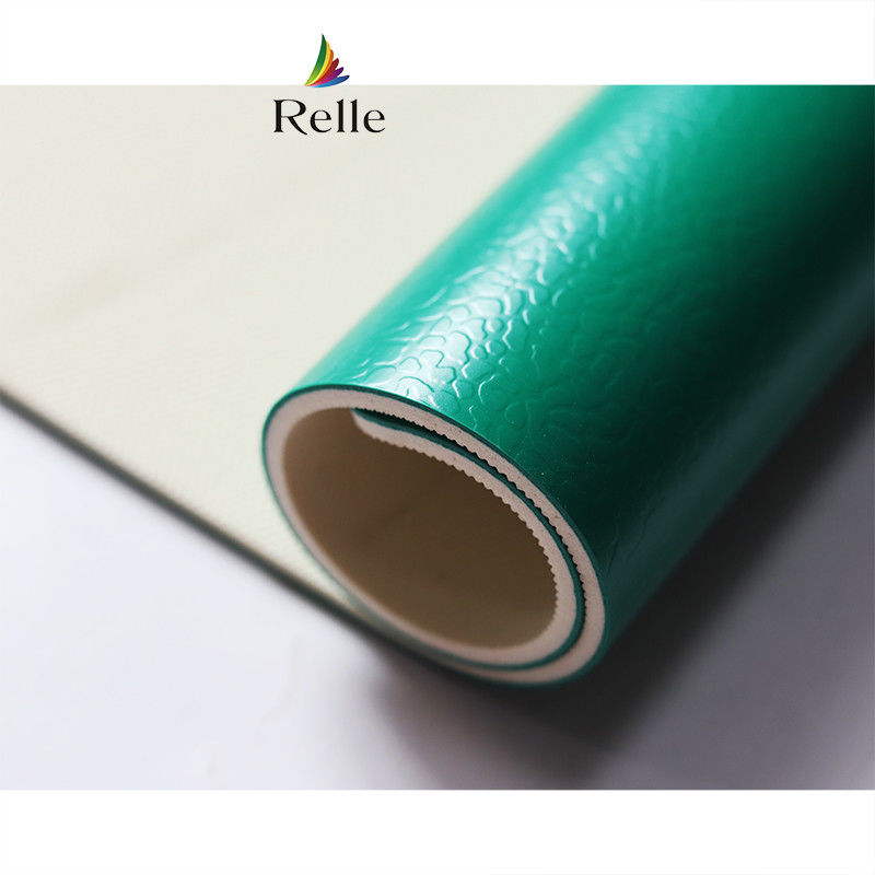 Indoor Relle 6mm Indoor Groen Synthetische Badmintonbaanvloer met schokdemper