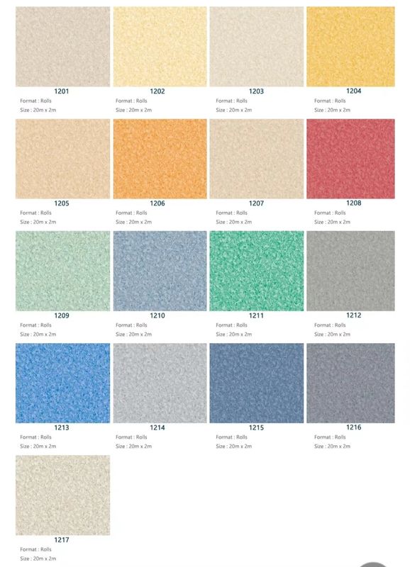 Witte grijze vinyl vloermat rol Heterogene vinylvloeren voor Oman