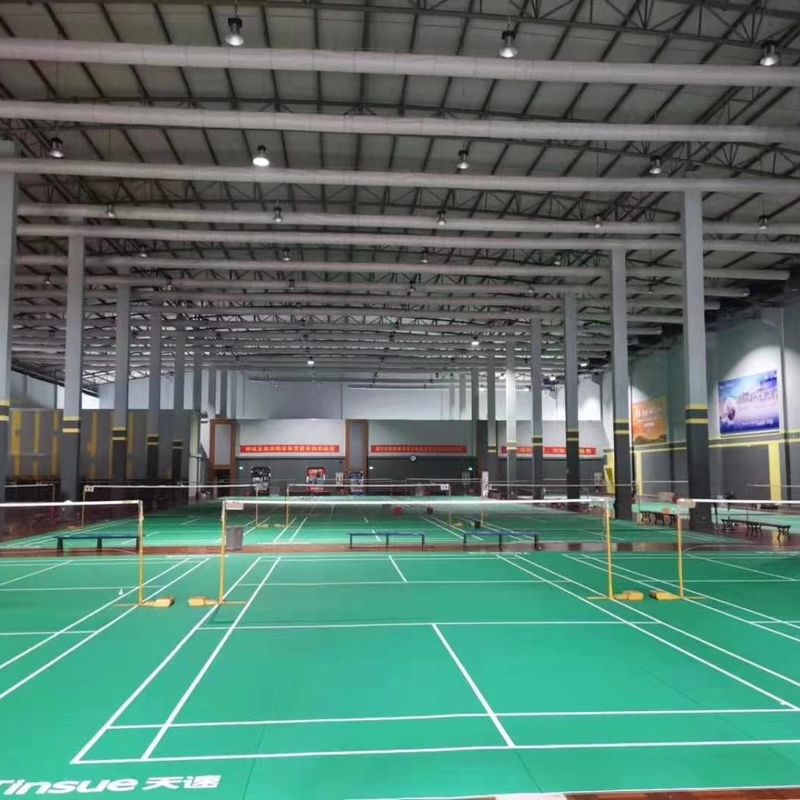 Enlio Outdoor Sport Gebruikte badminton mat PVC vinyl vloerrol waterdicht branddicht kunststof