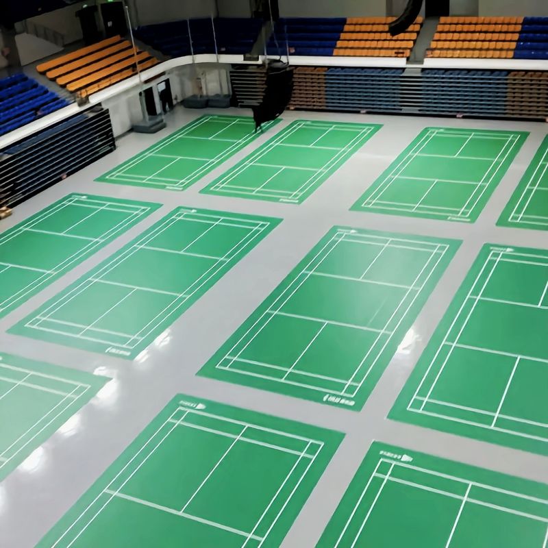 1.8m breedte Multi-Sport Court voor basketbal Badminton en Volleyball Duurzame vloeren