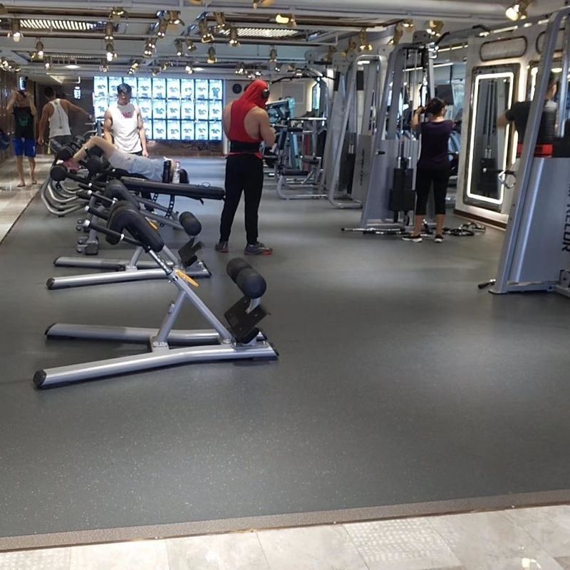 Antislip gym rubber vloer Relle gewicht kamer vloer 1,5 mm 3,0 mm Dikte