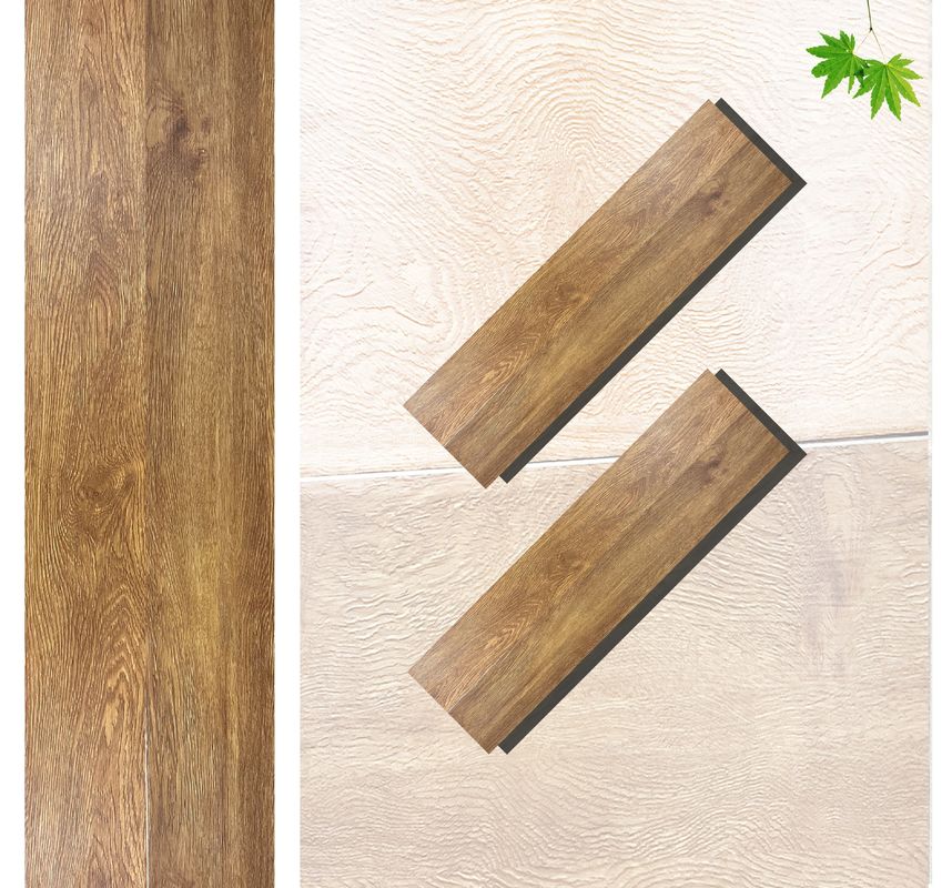 PVC SPC vloeren Hout Look Vinyl Plank 8mm Hybride vloeren met kalksteen geïmprimeerd