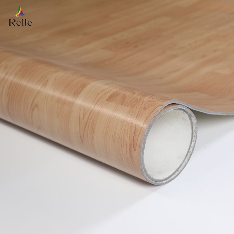 Bibliotheek Supermarkt Heterogene vloer Zwarte vinyl rol vloer CE / SGS / ISO9001