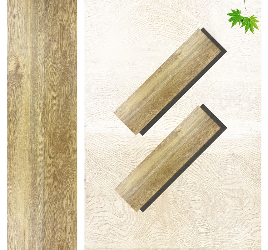 PVC SPC vloeren Hout Look Vinyl Plank 8mm Hybride vloeren met kalksteen geïmprimeerd
