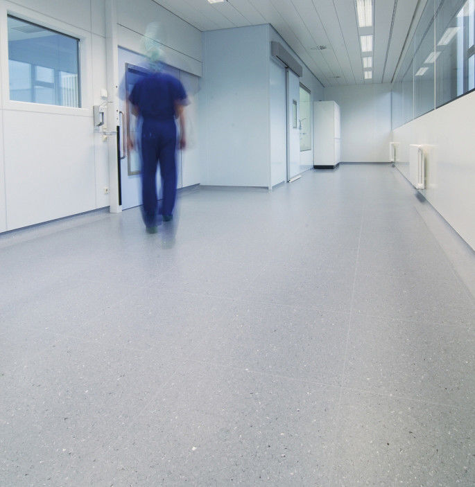 Plastic vloer Relle ziekenhuis kwaliteit Linoleum Homogeen Vinyl PVC vloer Italië Plank