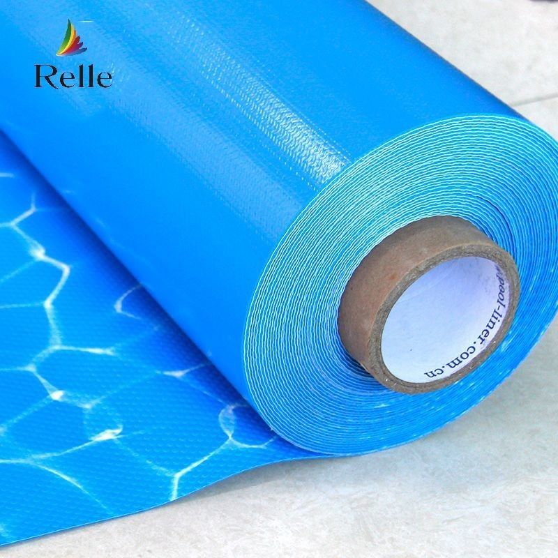 Ocean Blue PVC Pool Liner Anti UV 1,5 mm 1,2 mm Versterkt PVC Liner Voor zwembad