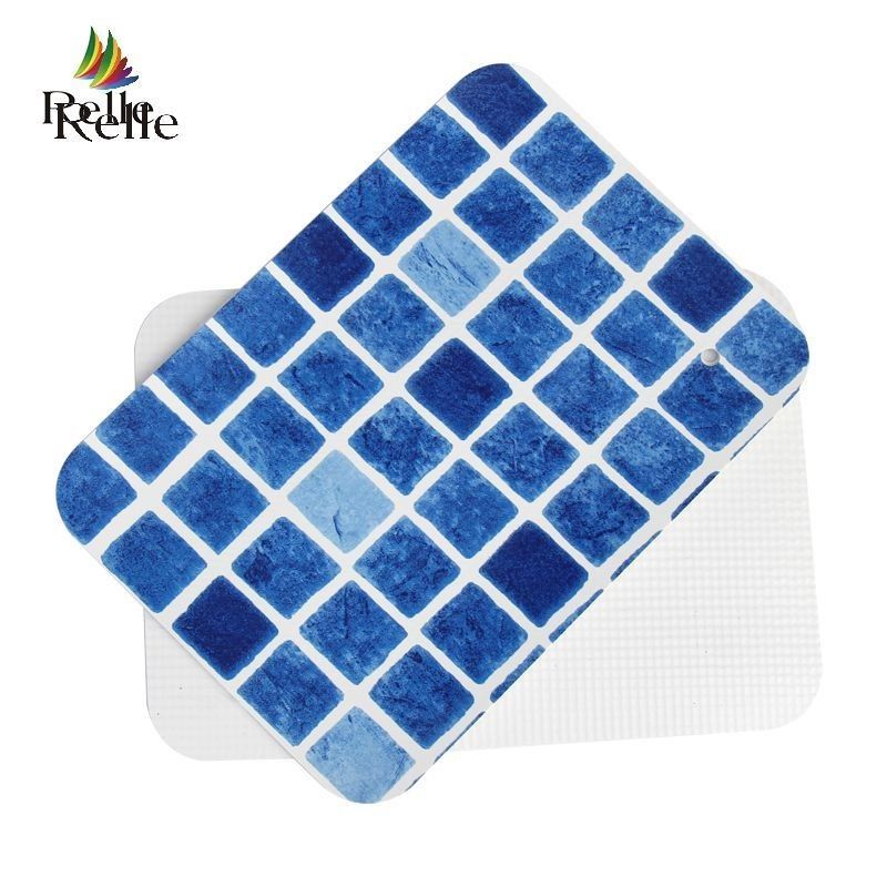 Waterdicht blauw mozaïek zwembad voering 1,2 mm 1,5 mm vinyl voering voor ondergrondse zwembaden
