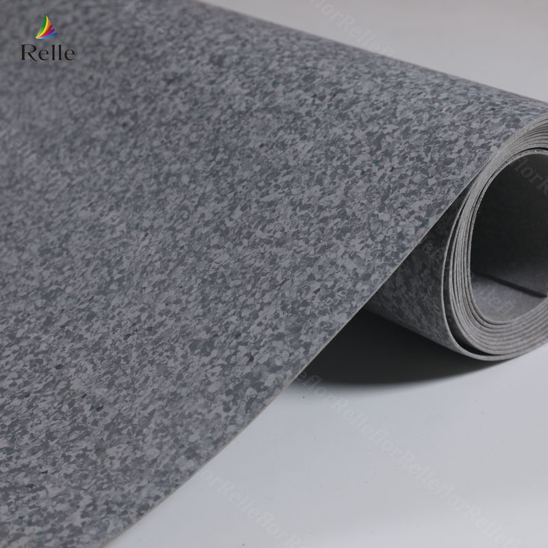 Relle PVC homogene vinylvloeren voor ziekenhuistoepassingen in Guangdong per rol