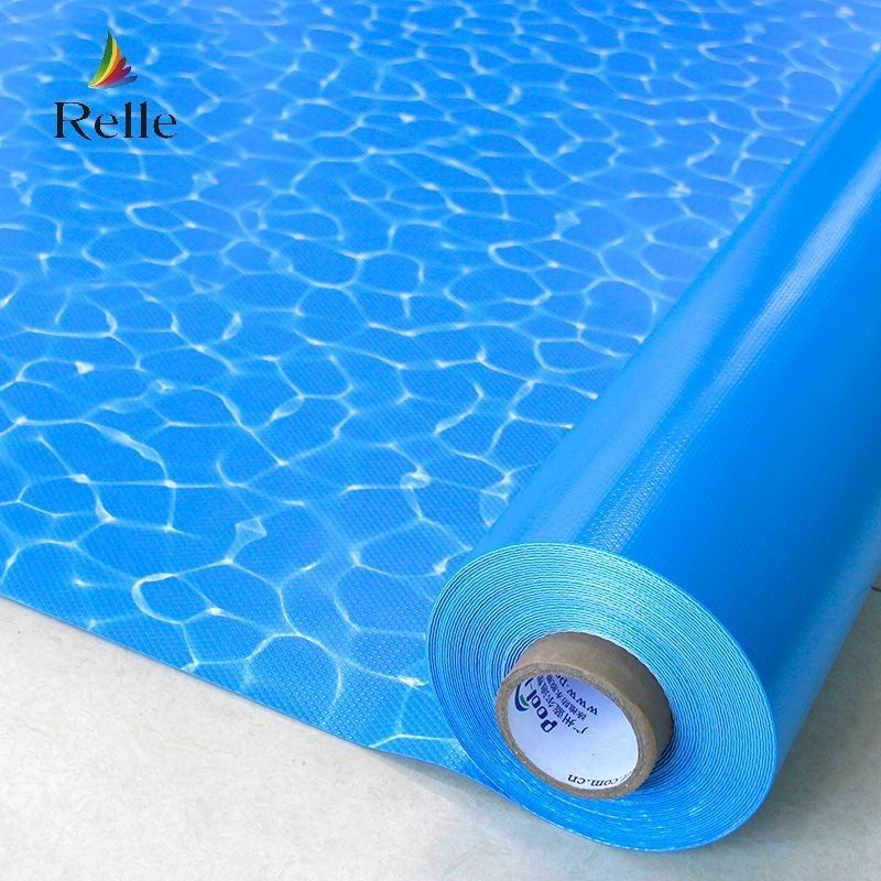 Waterdicht blauw mozaïek zwembad voering 1,2 mm 1,5 mm vinyl voering voor ondergrondse zwembaden