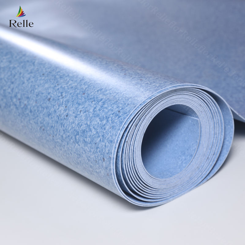 Relle PVC homogene vinylvloeren voor ziekenhuistoepassingen in Guangdong per rol