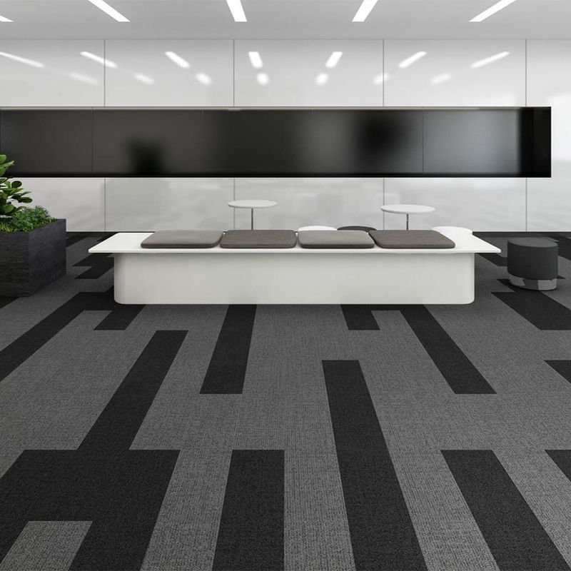 6.5mm 7mm kantoor tapijttegels commerciële tapijttegels voor hotel slaapkamer werkplek