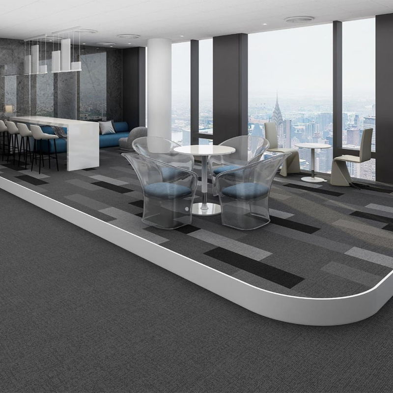 6.5mm 7mm kantoor tapijttegels commerciële tapijttegels voor hotel slaapkamer werkplek