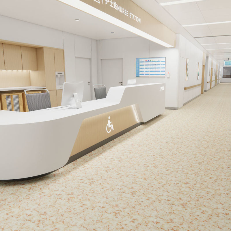 Gemakkelijk te reinigen heterogene vloeren voor drukke ruimtes Duurzaam Vlekbestendig Meerlaagse structuur