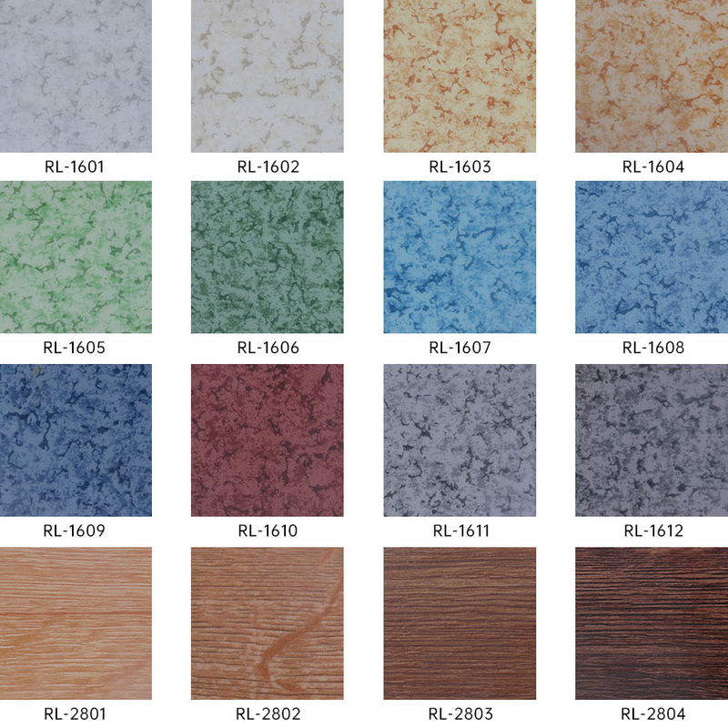 Gemakkelijk te reinigen heterogene vloeren voor drukke ruimtes Duurzaam Vlekbestendig Meerlaagse structuur