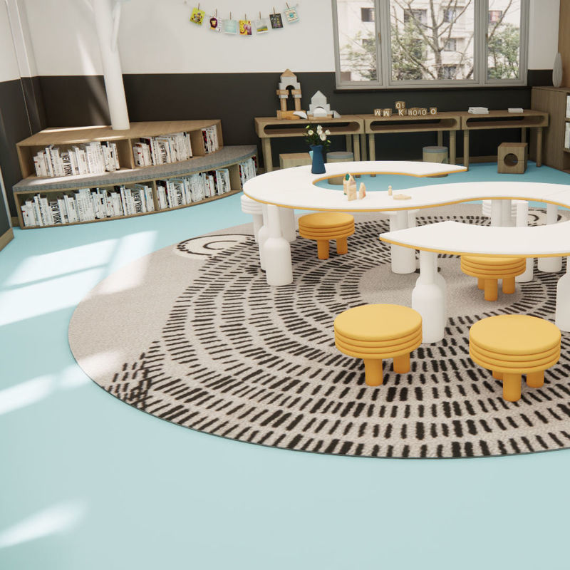 Heterogene vloeren PVC-vloeren voor gebieden met veel verkeer en omgevingen met veel vocht