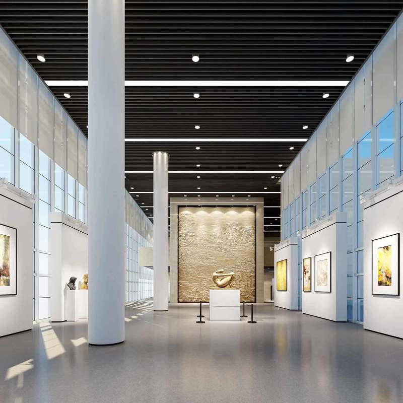 Relle-vlekbestendige en antidraaiende rubbervloeren voor museale tentoonstellingsgebieden van culturele overblijfselen