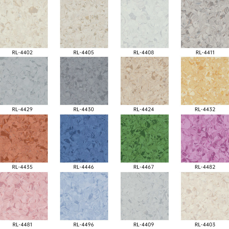 Lumina Health/Infinity Series: Antimicrobiële gemakkelijk schoonmaakbare commerciële vloeren voor verpleeghuizen