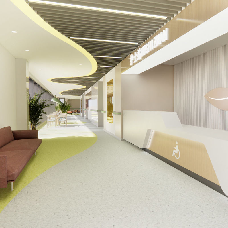 Antislip hygiënische vinylvloeren voor verpleeghuizen – Duurzame versie van medische kwaliteit