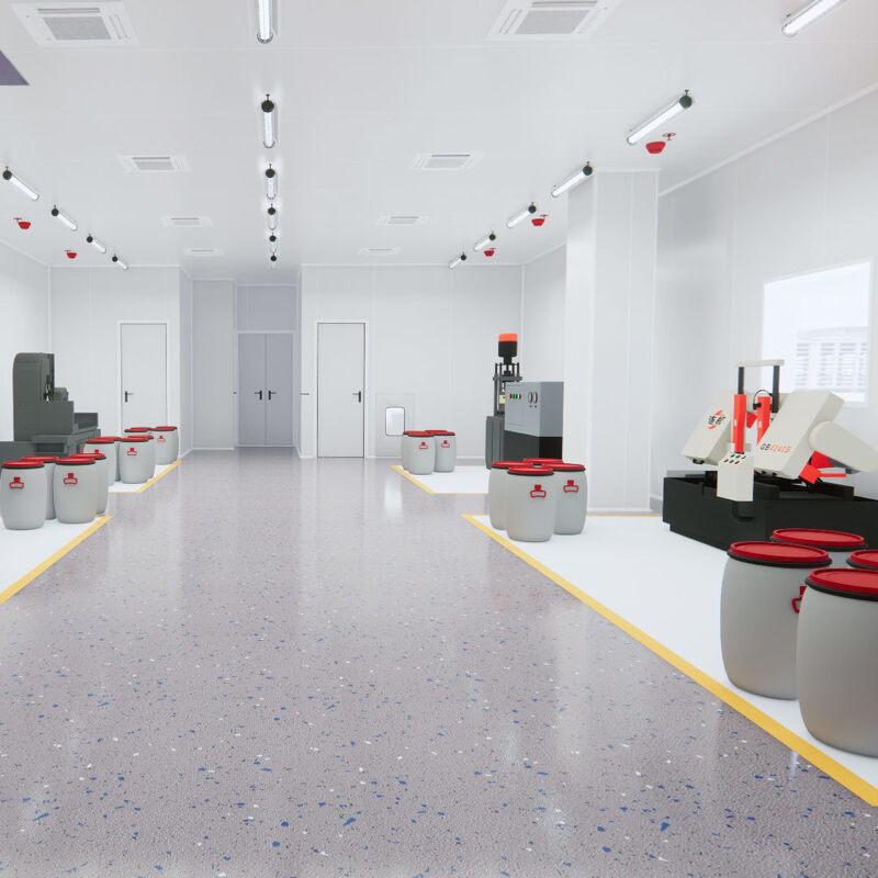 High Load Bearing Non Slip Vinyl Safety Flooring Wear Chemical Resistant for Warehouse Logistics Areas