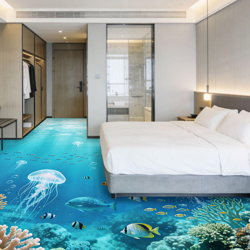 Premium Custom Image 3D Decorative Flooring for Theme Rooms