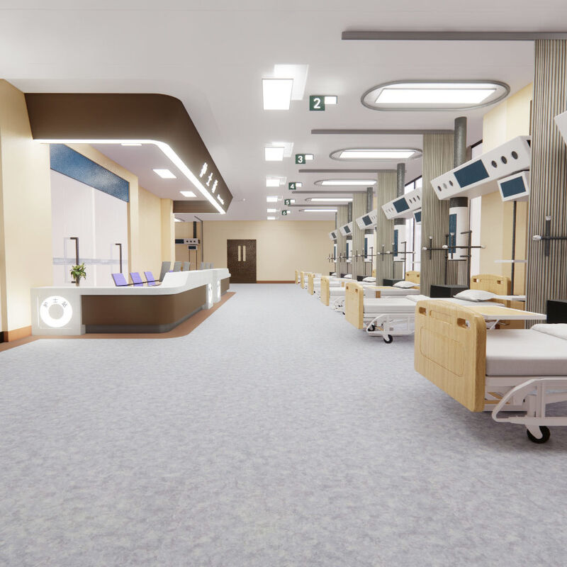 Meerlaagse vloeren van projectkwaliteit, antislipvloeren voor zwaar gebruik voor bouwprojecten