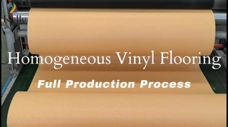 Homogene vinylvloeren Volledig productieproces