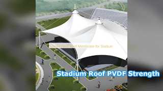 PVDF Dakmembraan Stadion Duurzaamheid